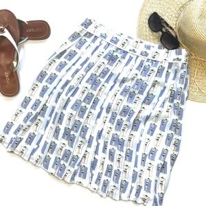 Anthroologie Harlyn Bathing Beauties Pleated Skirt